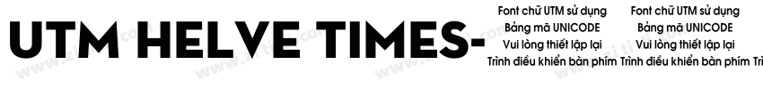 UTM Helve Times字体转换